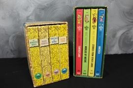 vintage golden library