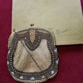 Longchamps beaded purse, as found