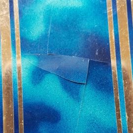 Detail of damage on front of compact.  Bummer!