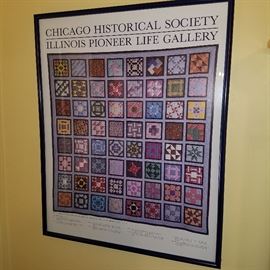 Framed exhibition poster