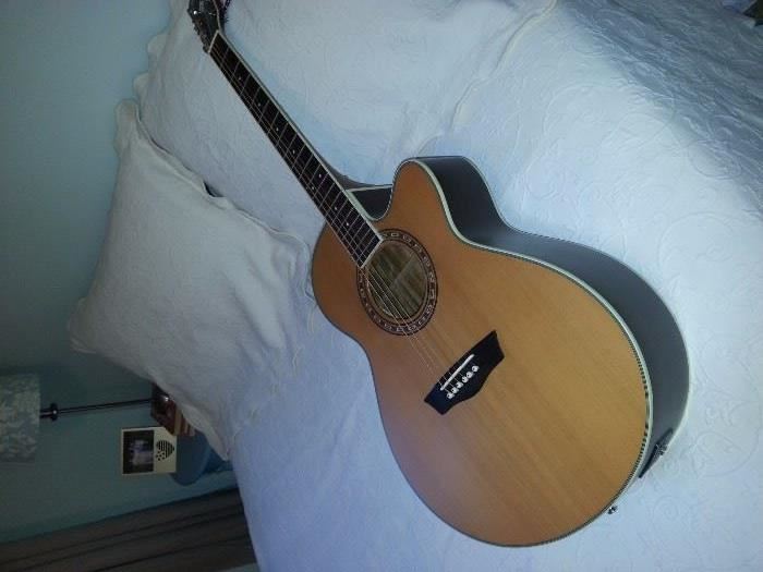 Washburn Acoustic Guitar - 6-string Cutaway WG21SCE.  Onboard tuner & pickup.  Retails $375.  Price $235.00