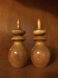 Myrtle wood perfume bottles
