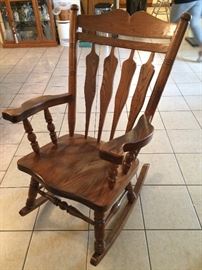 oak rocking chair