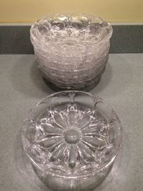 Crystal dessert bowls