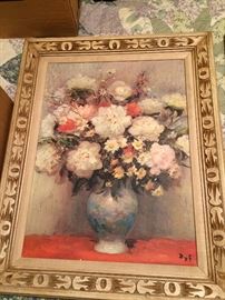 Hand carved wood frame