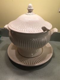 “Angel White” soup tureen by California Potteries