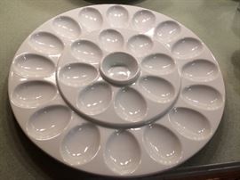 Crate & Barrel Bia Bret Bortner Egg Platter