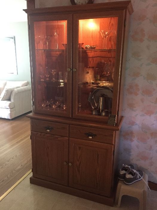 Very nice smaller china cabinet