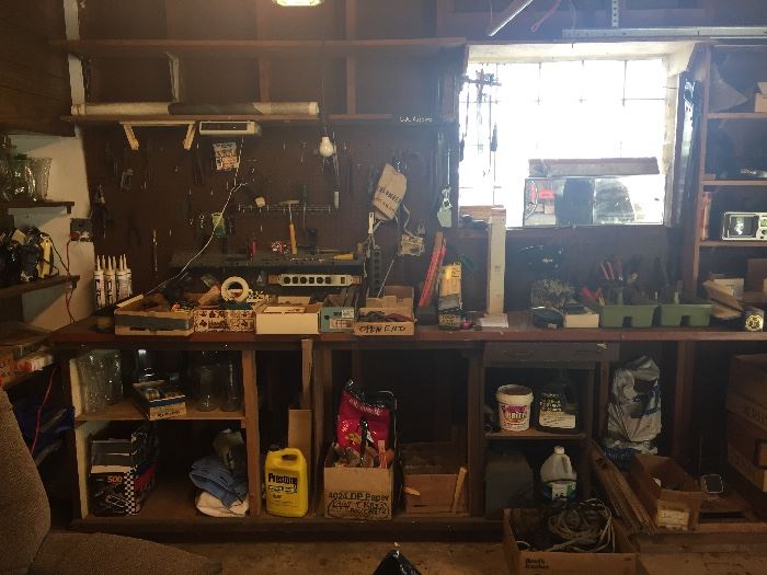 tools and garage items