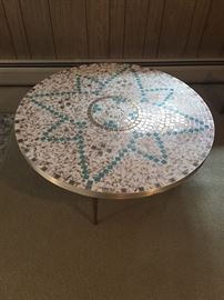 Awesome vintage tile coffee table