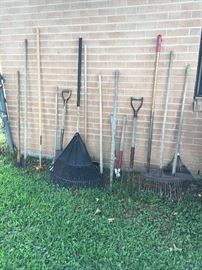 Vintage yard tools