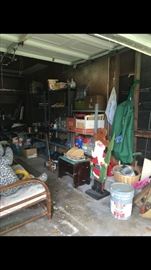 So much fun stuff in garage!