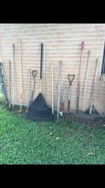 Vintage yard tools