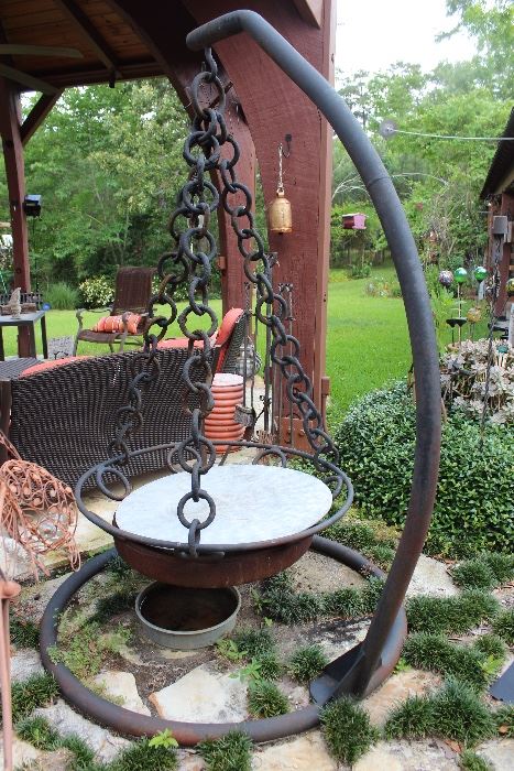 METAL ART FIREPIT MADE BY LAUREL MACHINE AND FOUNDRY