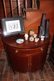 MAHOGANY BOW FRONT CHEST