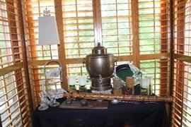 Antique copper coffee urn