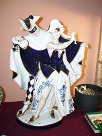 Gorgeous Large Royal Dux Venetian Carnival Figurine -it's a BEAUTY.