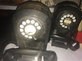 Vintage rotary dial phones