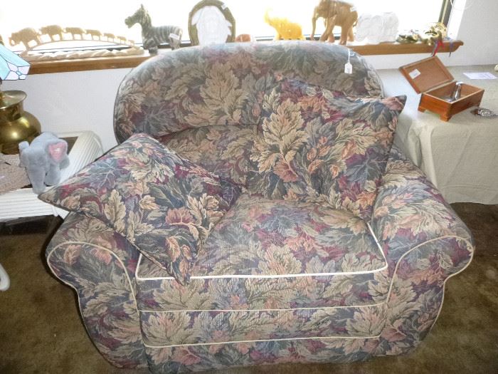 Oversized Floral Reclining chair