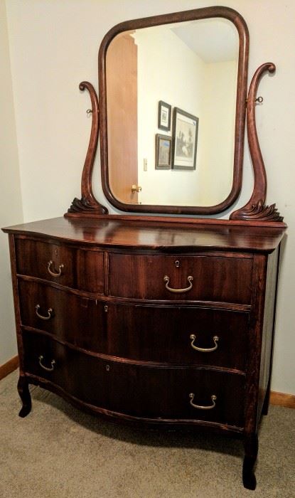 Antique Mahogany Dresser 