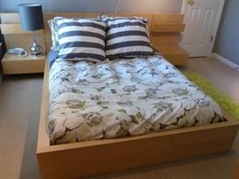 Ikea bed/night stand/frame and mattress