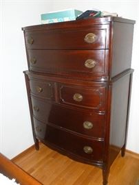 mahogany chest on chest