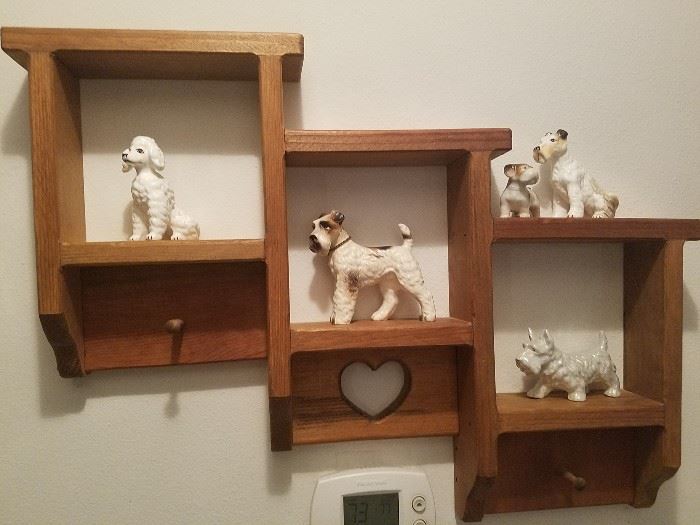 wood display shelves
