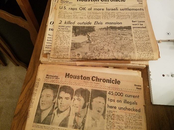 Elvis, Vintage Houston Post