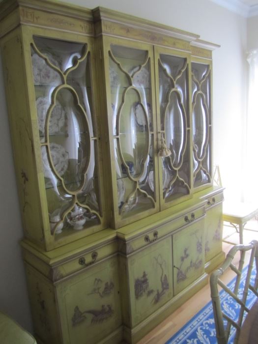 BEAUTIFUL HAND PAINTED SECRETARY/BREAKFRONT