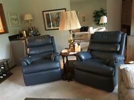 2 Blue Recliners BUY IT NOW $60 Each