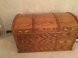 Oak and Cedar Trunk