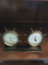 Vintage Nautical Airguide Barometer/ Thermometer Humidity and weather station