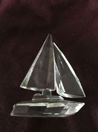 Swarovski Crystal sail boat