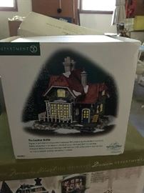 Department 56  and Dickens houses in boxes