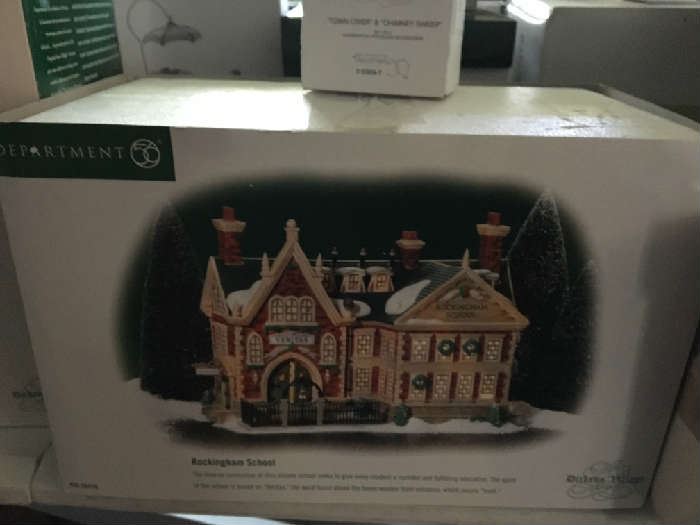 Department 56  and Dickens houses in boxes