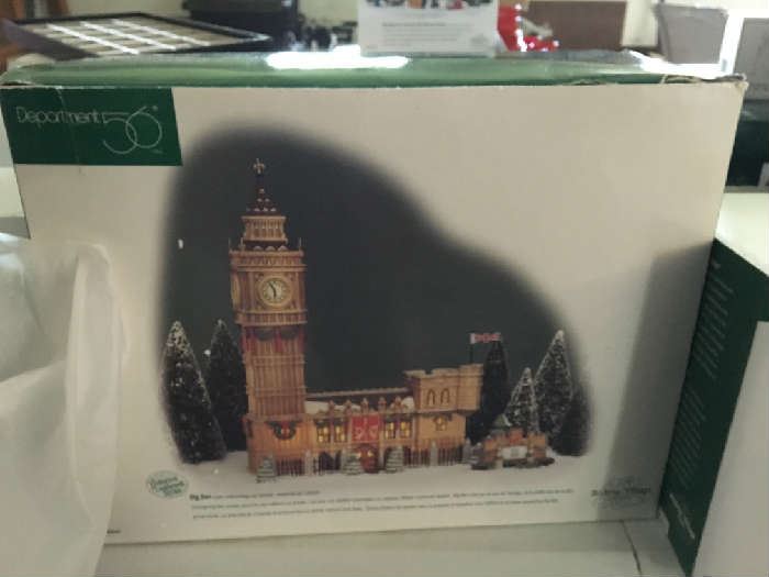 Department 56  and Dickens houses in boxes