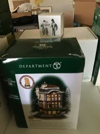 Department 56  and Dickens houses in boxes