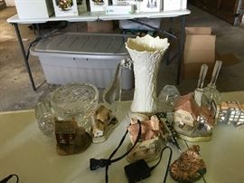 Lenox, Perfume bottles, Waterford cut glass candy dish