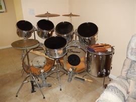 2 Slingerland drum kits.
