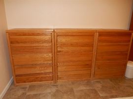Three matching dressers.