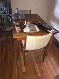 DANISH TABLE AND CHAIRS