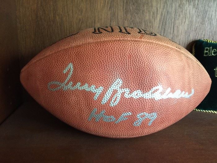 Terry Bradshaw signed ball