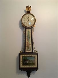 Chelsea Banjo Clock with Reverse Painting "Willard Clock" 
