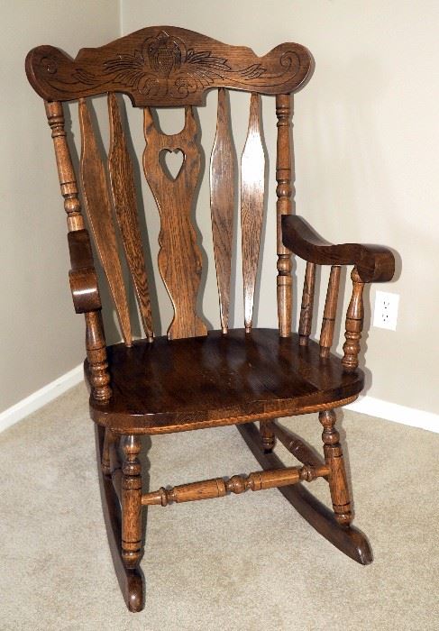Pressed Wood Rocking Chair, 44"H x 26"W