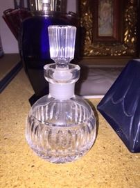 Cut crystal perfume bottle