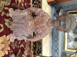 287a Mammie and Porter Andirons, 15 in. T, 17 in. W.