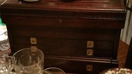 Antique Machinist's chest