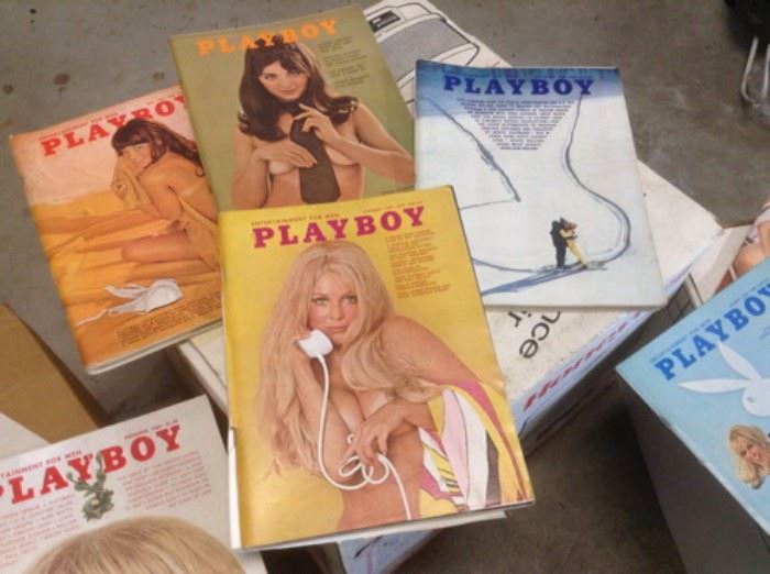 1960's thru 1990's Playboy Magazines
