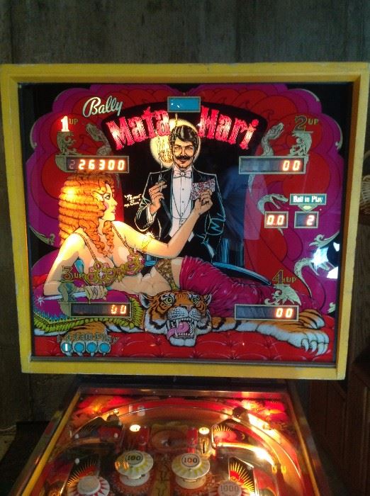 Mata Hari pin ball machine