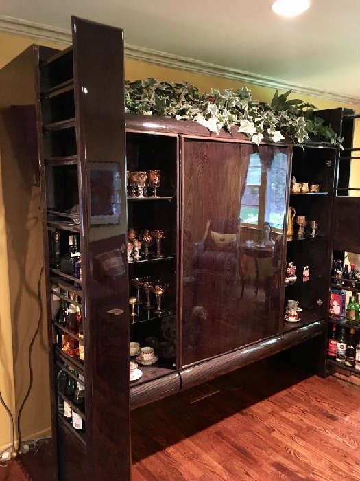 Liquor Cabinet Pulls Out on Both Sides!